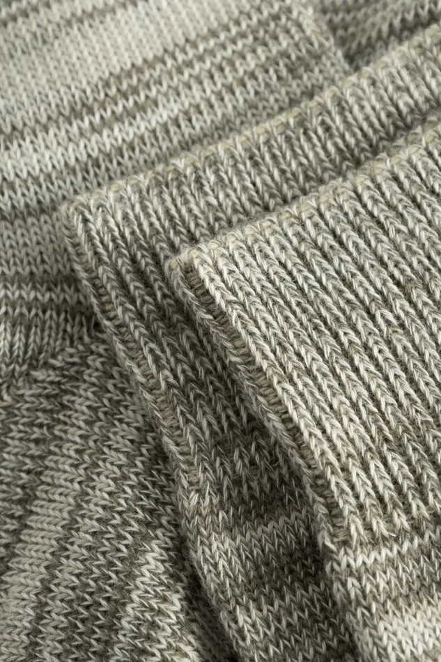 Men Norse Projects Accessories Bjarki Cotton Twist Sock Sediment Green