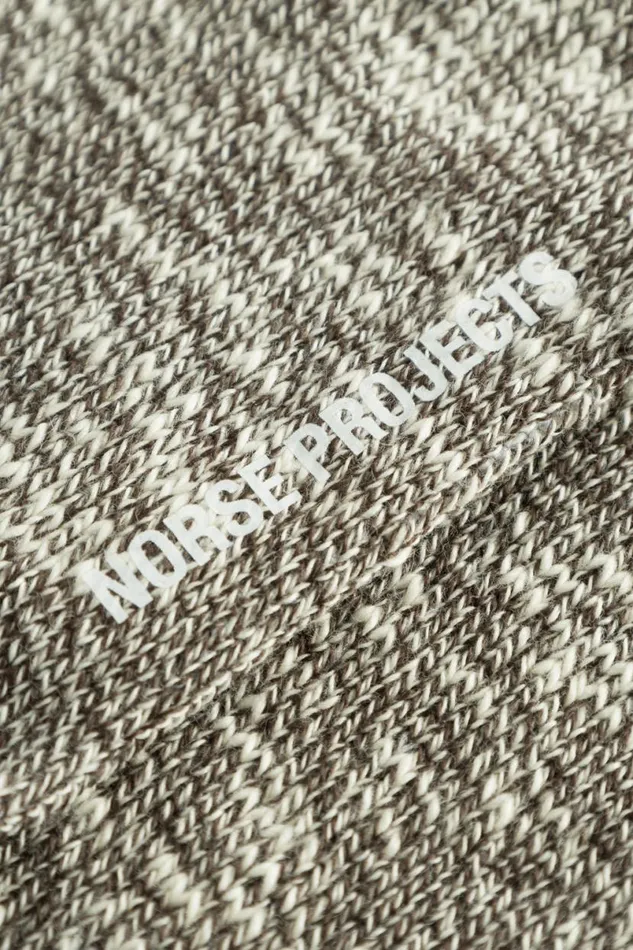 Men Norse Projects Accessories Ebbe Slub Sock Espresso