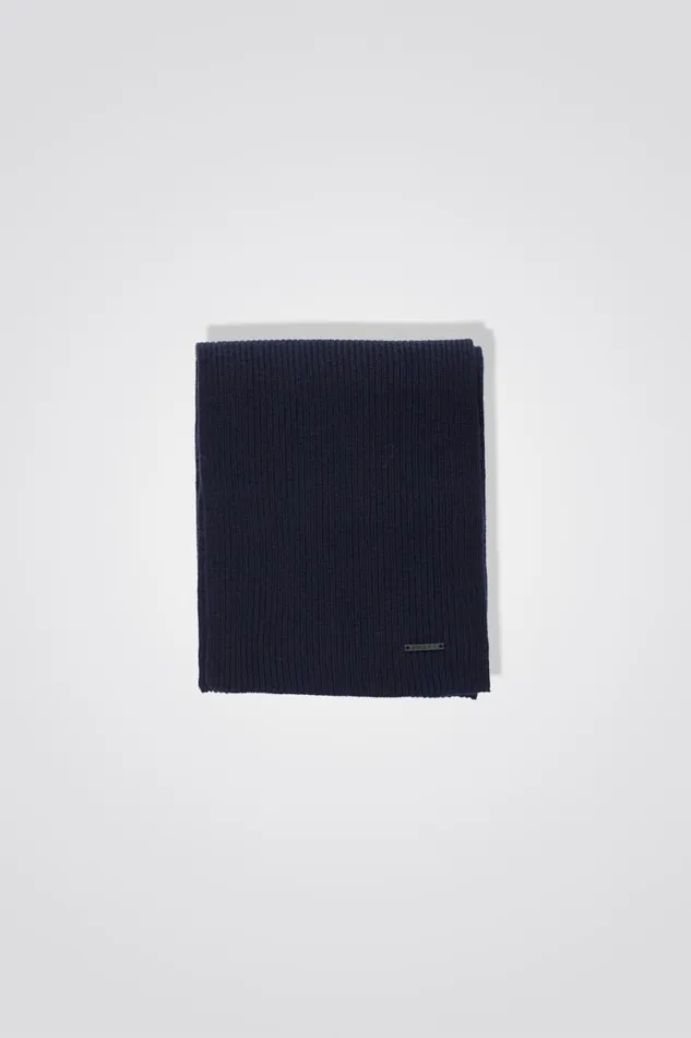 Men Norse Projects Accessories Jannik Merino Rib Scarf Dark Navy