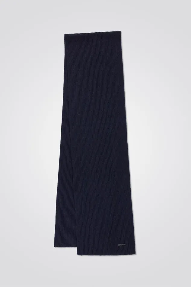 Men Norse Projects Accessories Jannik Merino Rib Scarf Dark Navy