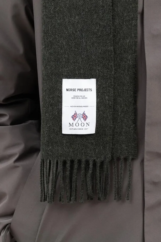 Men Norse Projects Accessories Moon Lambswool Scarf Beech Green
