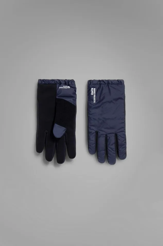 Men Norse Projects Accessories Norse Elmer Pertex Quantum Insulated Glove Dark Navy