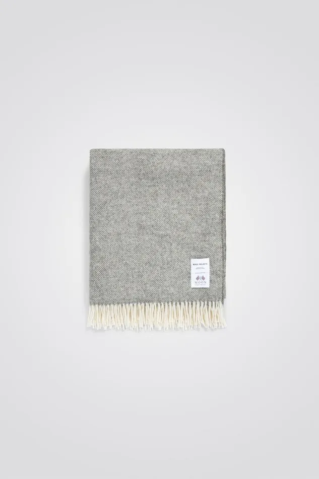 Men Norse Projects Accessories Norse Moon Merino Lambswool Blanket Grey Melange