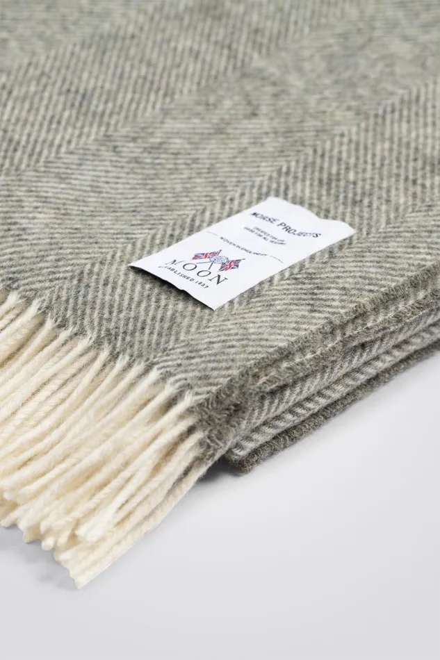 Men Norse Projects Accessories Norse Moon Merino Lambswool Blanket Grey Melange