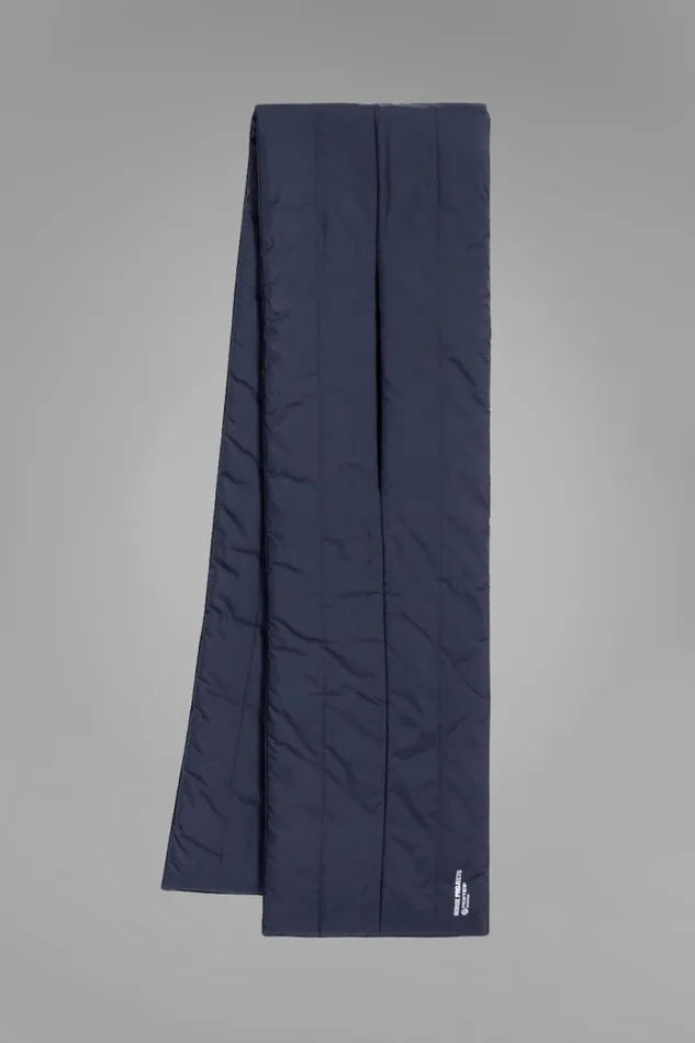 Men Norse Projects Accessories Pertex Quantum Keyhole Scarf Dark Navy