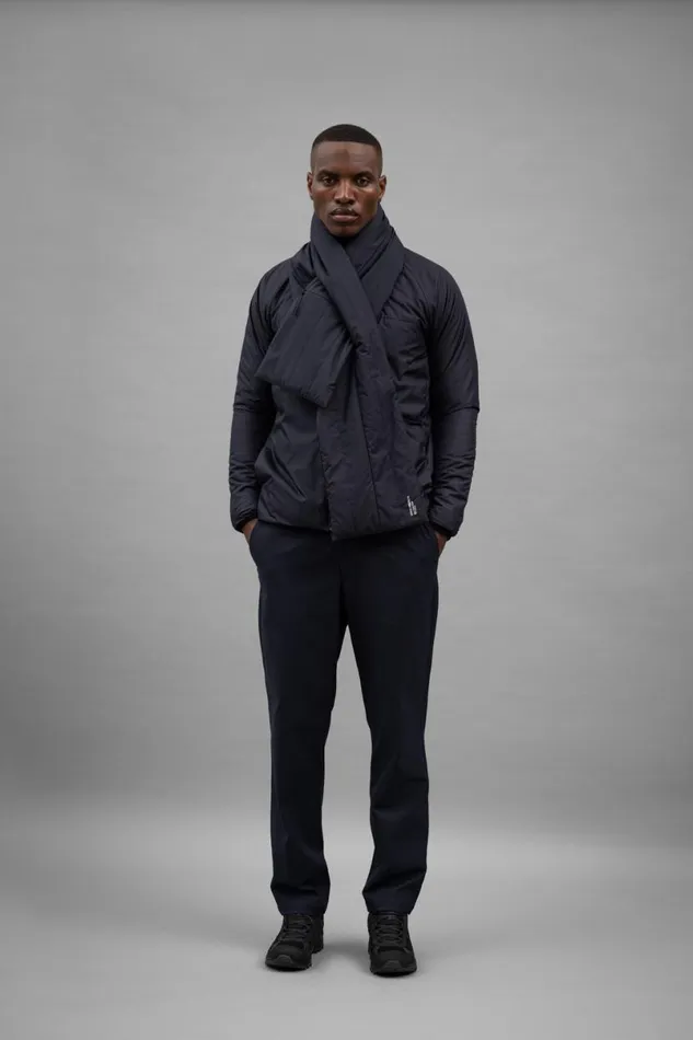 Men Norse Projects Accessories Pertex Quantum Keyhole Scarf Dark Navy