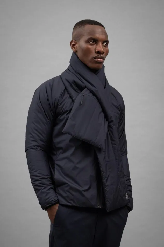 Men Norse Projects Accessories Pertex Quantum Keyhole Scarf Dark Navy