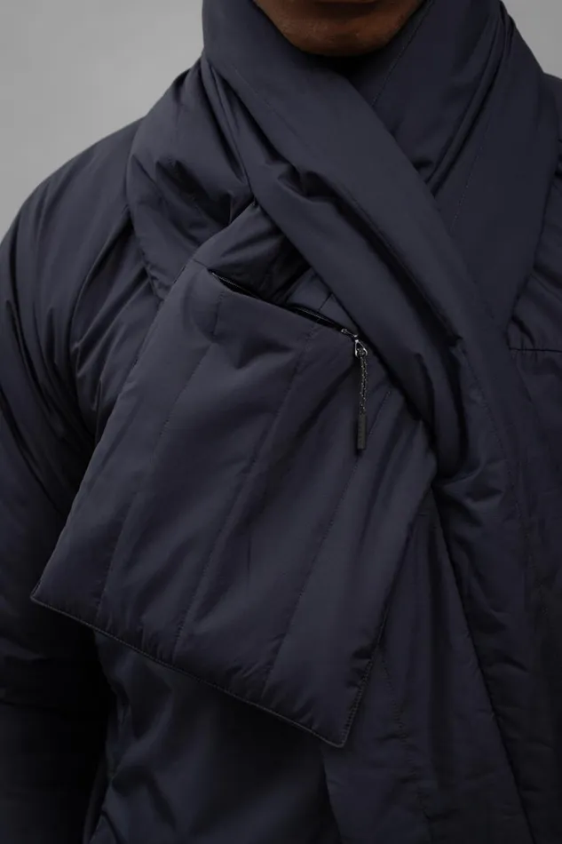 Men Norse Projects Accessories Pertex Quantum Keyhole Scarf Dark Navy