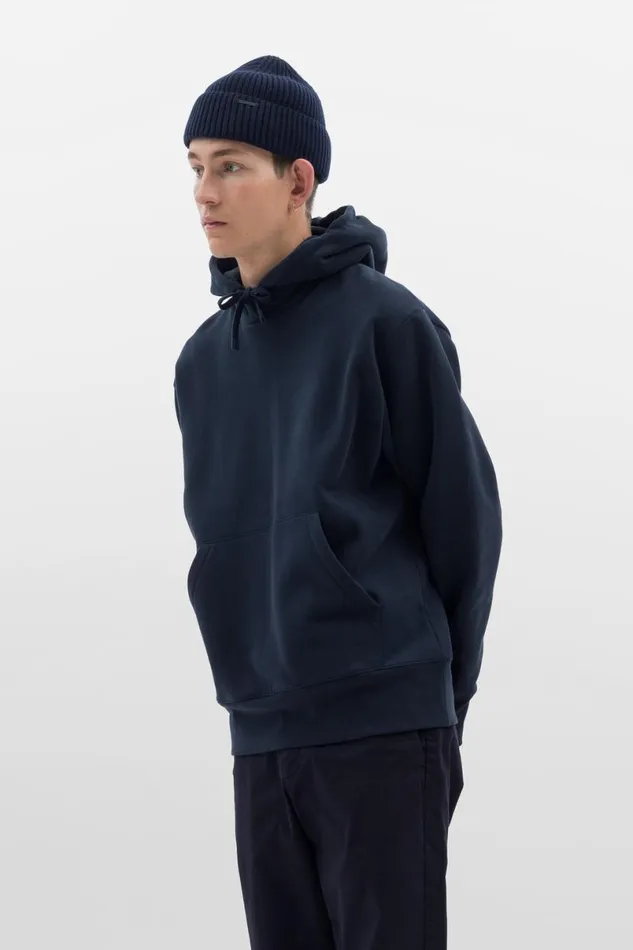 Men Norse Projects Beanies Fine Merino Rib Beanie Dark Navy