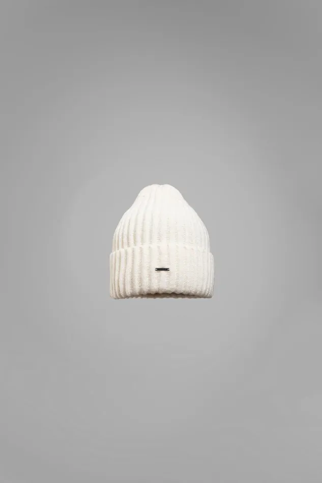 Men Norse Projects Beanies Hybrid Rib Beanie Stretch Wool Ecru