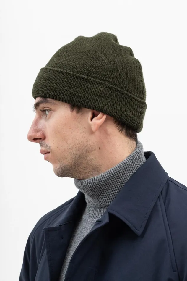 Men Norse Projects Beanies Top Tech Merino Beanie Army Green