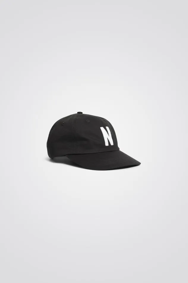 Men Norse Projects Caps Felt N Twill Sports Cap Black