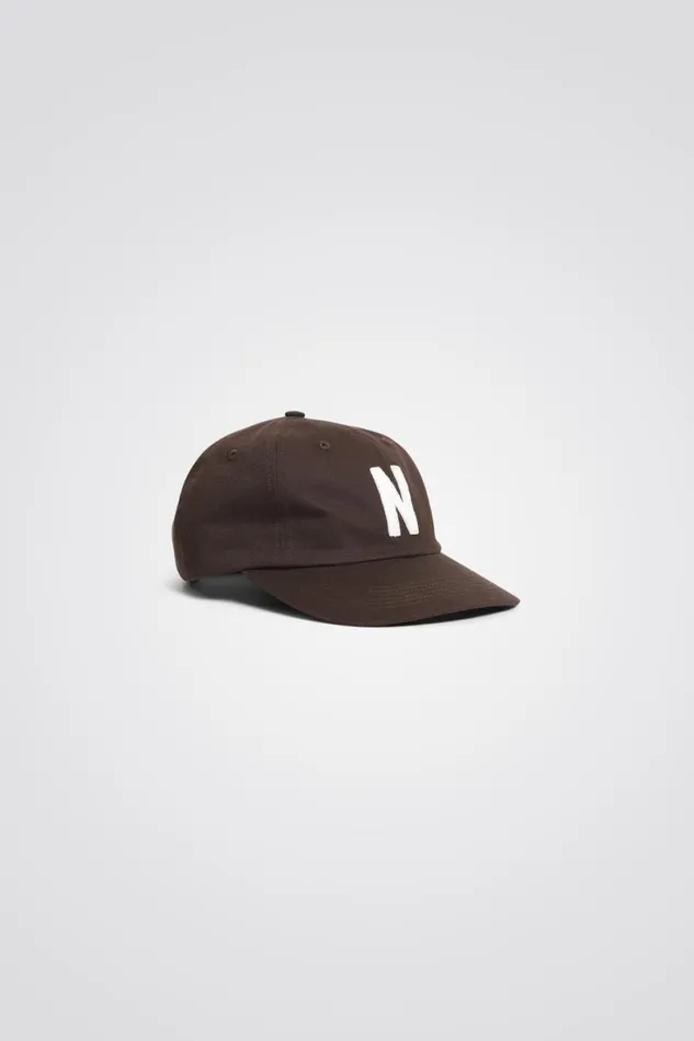 Men Norse Projects Caps Felt N Twill Sports Cap Espresso