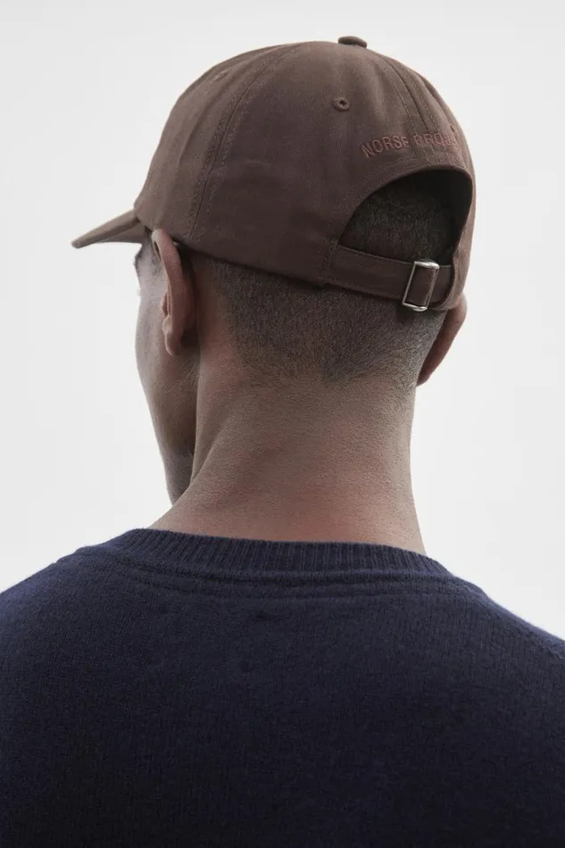 Men Norse Projects Caps Felt N Twill Sports Cap Espresso
