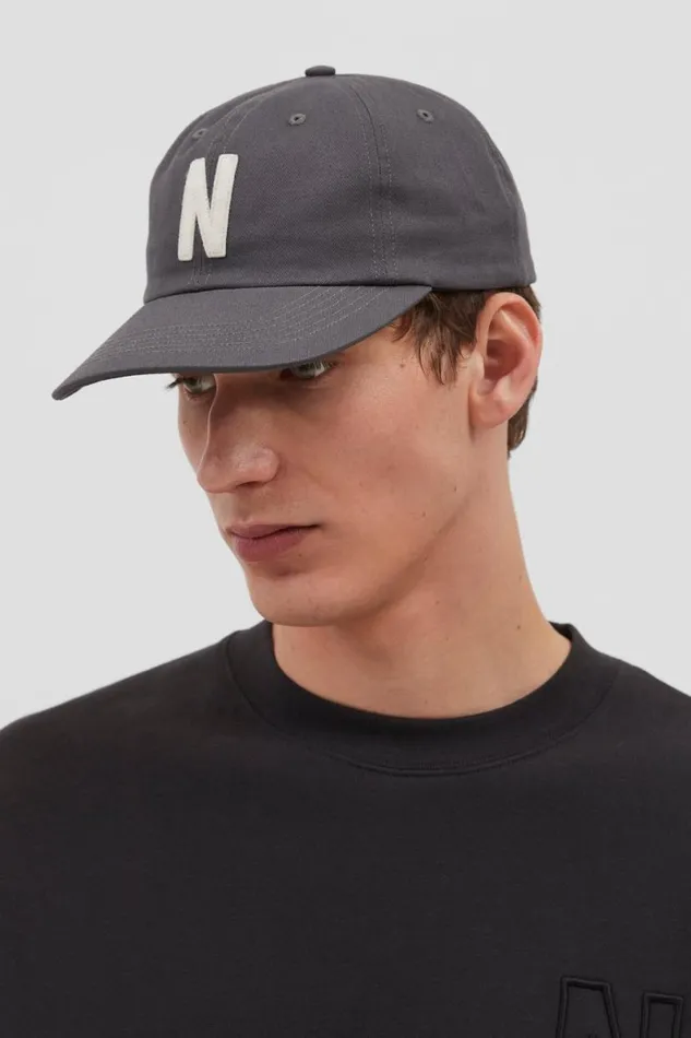 Men Norse Projects Caps Felt N Twill Sports Cap Magnet Grey
