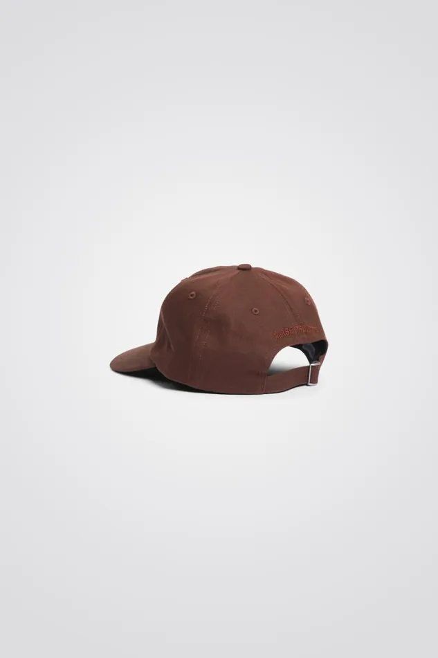 Men Norse Projects Caps Felt N Twill Sports Cap Rust Brown