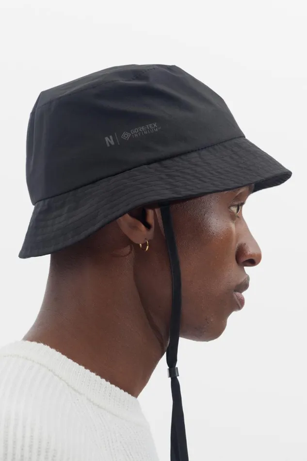 Men Norse Projects Caps GoreTex Infinium Bucket Hat Black