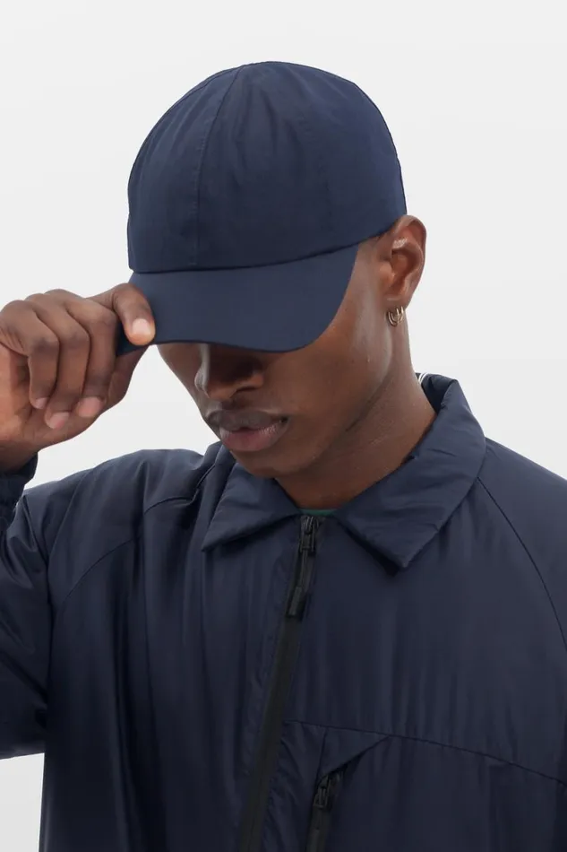 Men Norse Projects Caps GoreTex Infinium Sports Cap Dark Navy