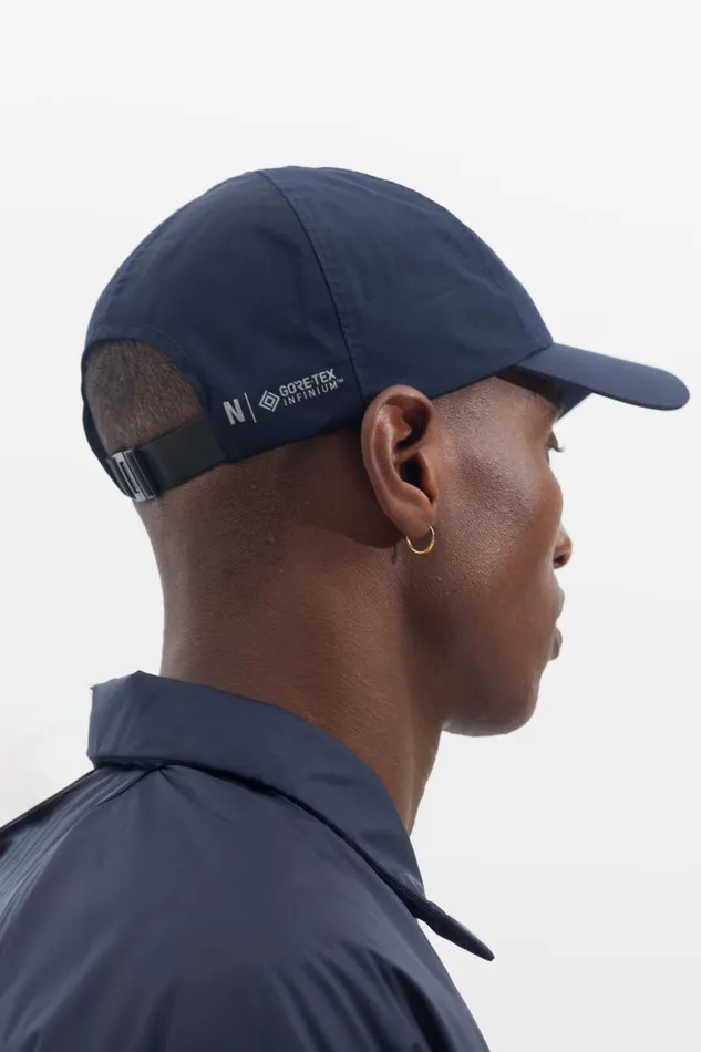 Men Norse Projects Caps GoreTex Infinium Sports Cap Dark Navy
