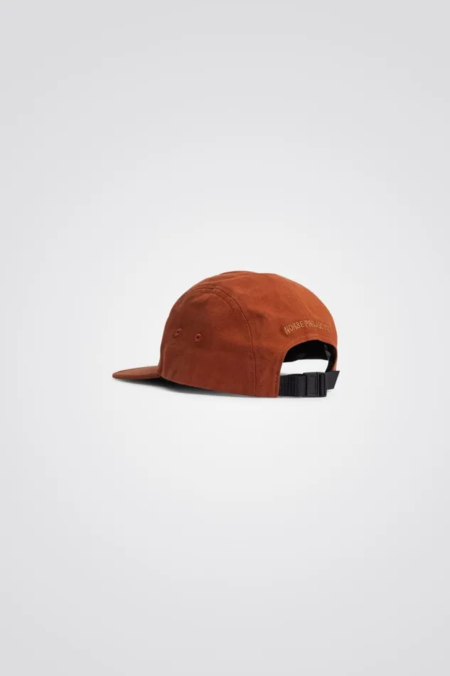 Men Norse Projects Caps Twill 5 Panel Cap Rust Brown
