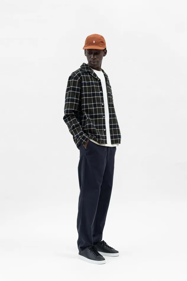 Men Norse Projects Caps Twill 5 Panel Cap Rust Brown