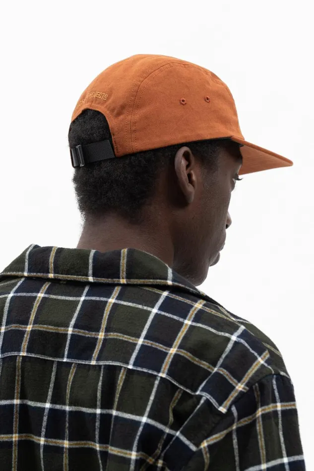 Men Norse Projects Caps Twill 5 Panel Cap Rust Brown