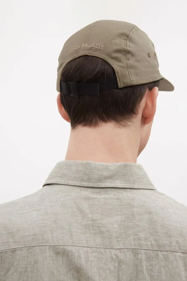 Men Norse Projects Caps Twill 5 Panel Cap Sediment Green
