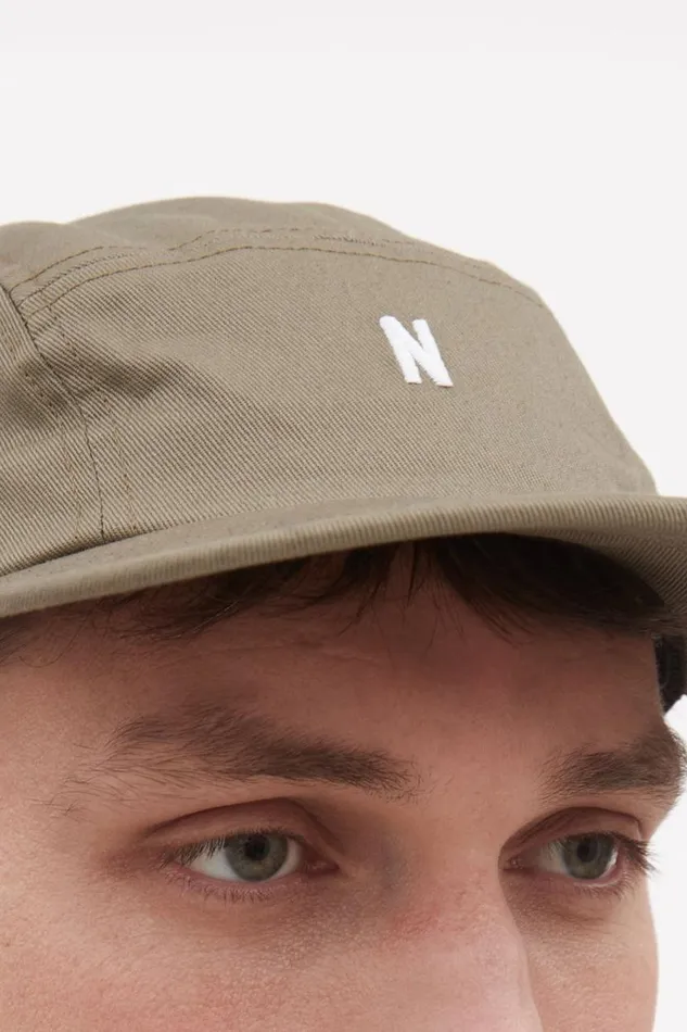 Men Norse Projects Caps Twill 5 Panel Cap Sediment Green