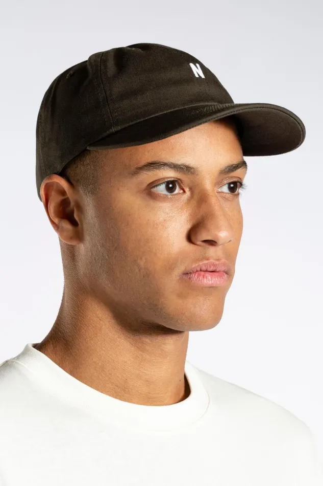 Men Norse Projects Caps Twill Sports Cap Beech Green