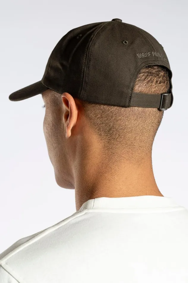 Men Norse Projects Caps Twill Sports Cap Beech Green