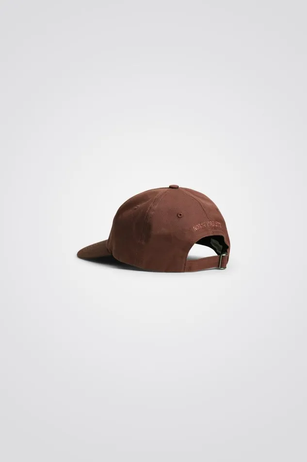 Men Norse Projects Caps Twill Sports Cap Rust Brown