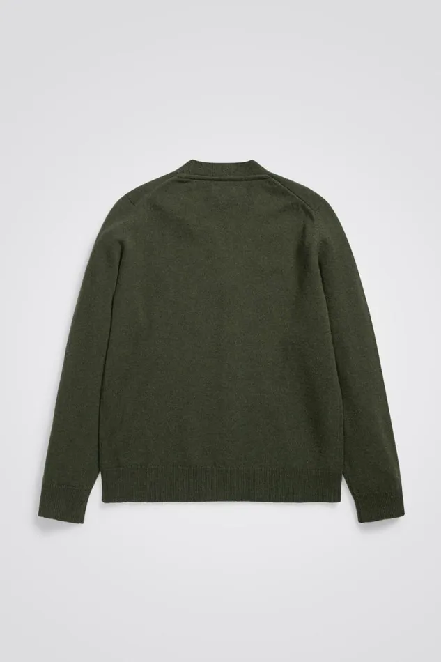 Men Norse Projects Knitwear Adam Merino Lambswool Cardigan Army Green