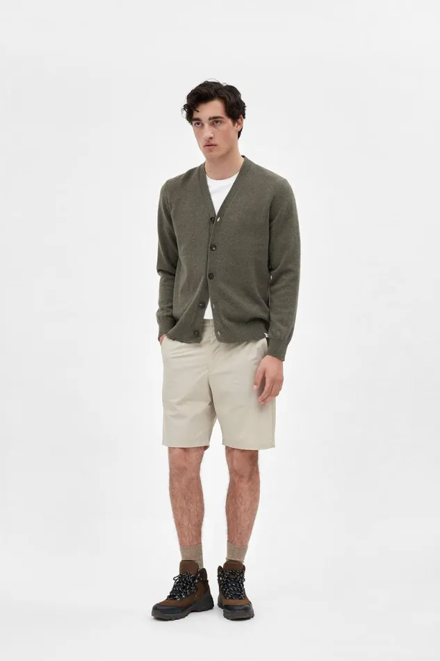 Men Norse Projects Knitwear Adam Merino Lambswool Cardigan Ivy Green