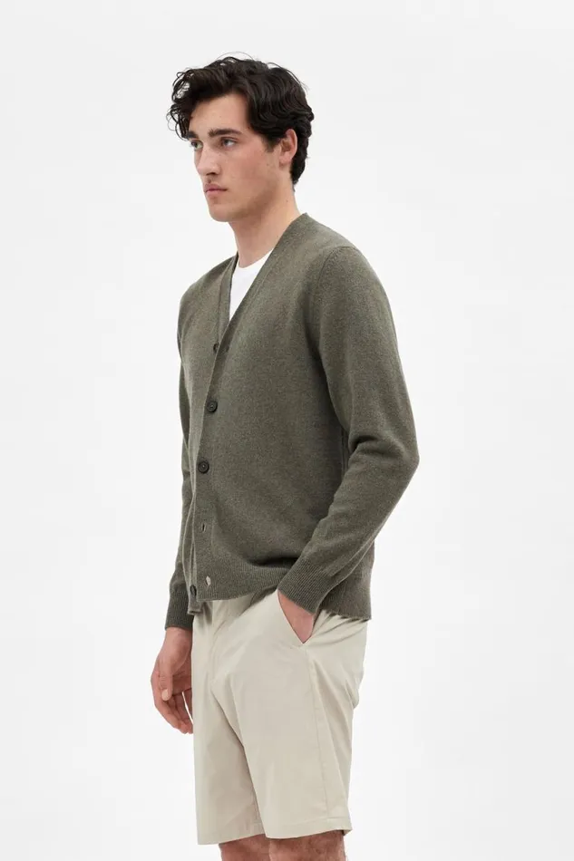 Men Norse Projects Knitwear Adam Merino Lambswool Cardigan Ivy Green