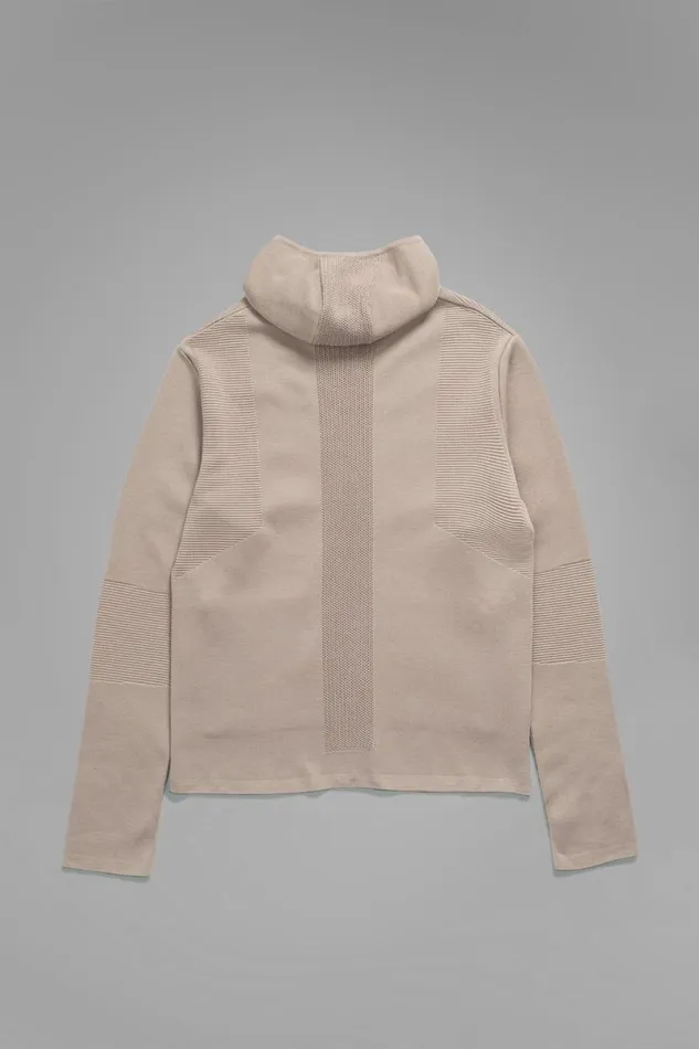 Men Norse Projects Knitwear Aero Hooded Tech Jacket Utility Khaki