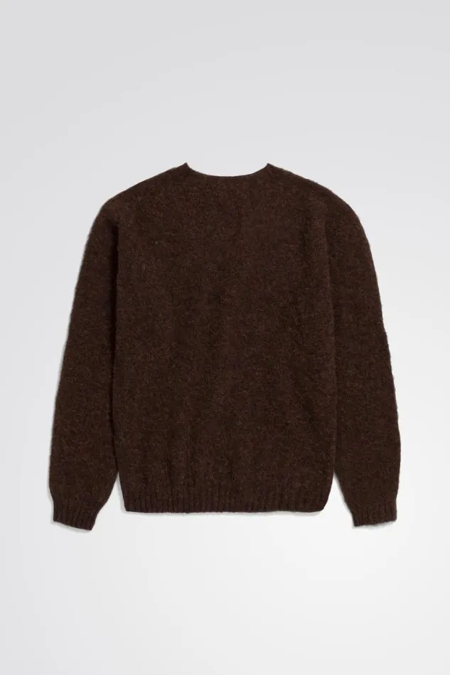 Men Norse Projects Knitwear Birnir Brushed Lambswool Rust Brown