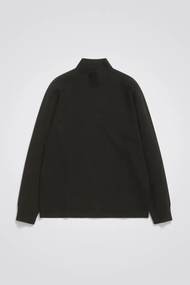 Men Norse Projects Knitwear Bruce Milano Mock Neck Beech Green