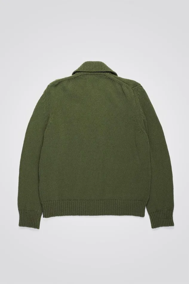Men Norse Projects Knitwear Erik Cotton Jacket Ivy Green