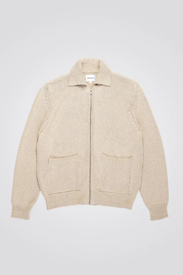 Men Norse Projects Knitwear Erik Cotton Jacket Tan