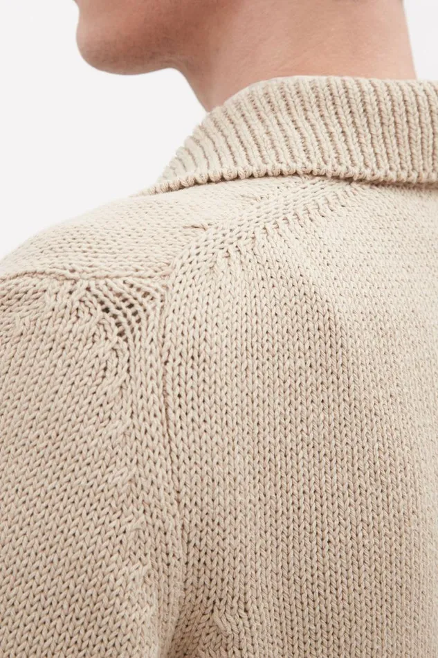 Men Norse Projects Knitwear Erik Cotton Jacket Tan