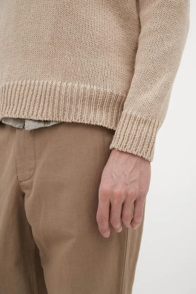 Men Norse Projects Knitwear Lasse Cotton Holiday Polo Tan