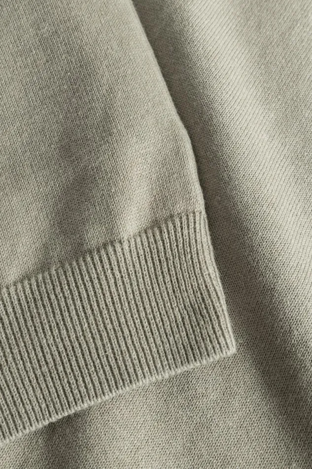 Men Norse Projects Knitwear Leif Cotton Linen Polo Clay