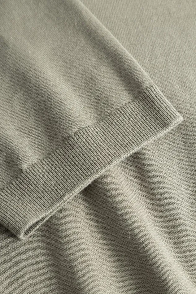 Men Norse Projects Knitwear Leif Cotton Linen Polo Clay