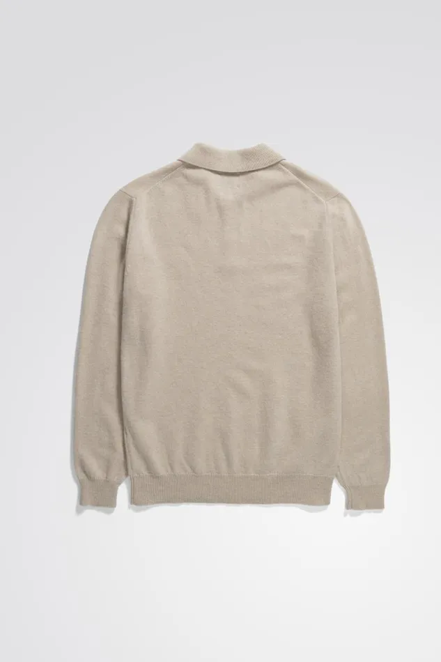 Men Norse Projects Knitwear Marco Merino Lambswool Polo Oatmeal