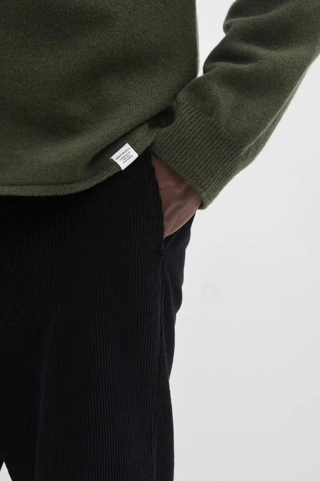 Men Norse Projects Knitwear Martin Merino Lambswool Shirt Army Green