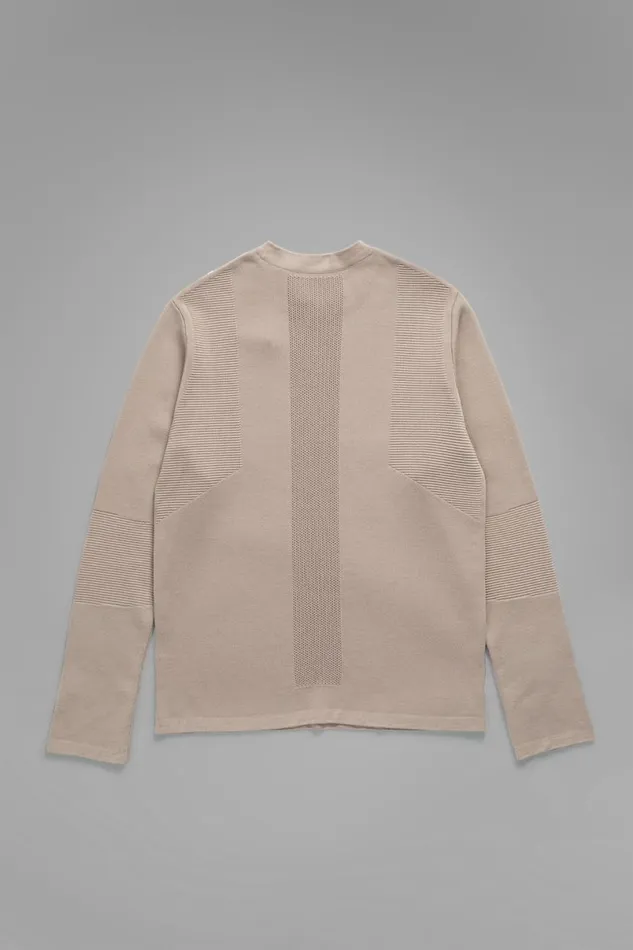 Men Norse Projects Knitwear Ribe Tech Crew Utility Khaki