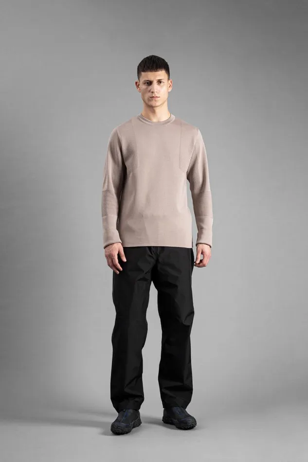 Men Norse Projects Knitwear Ribe Tech Crew Utility Khaki