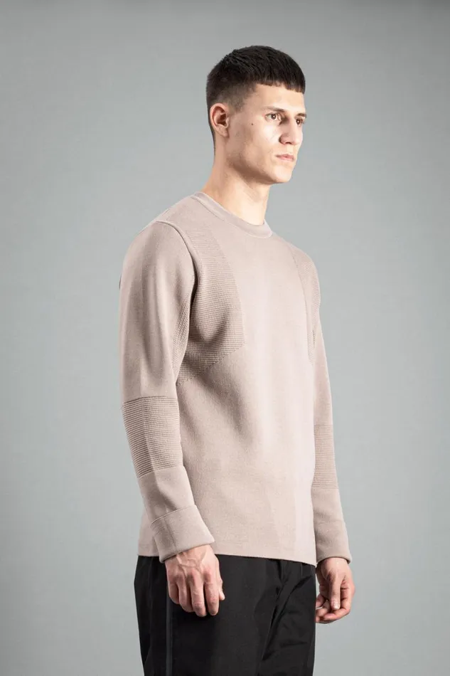 Men Norse Projects Knitwear Ribe Tech Crew Utility Khaki