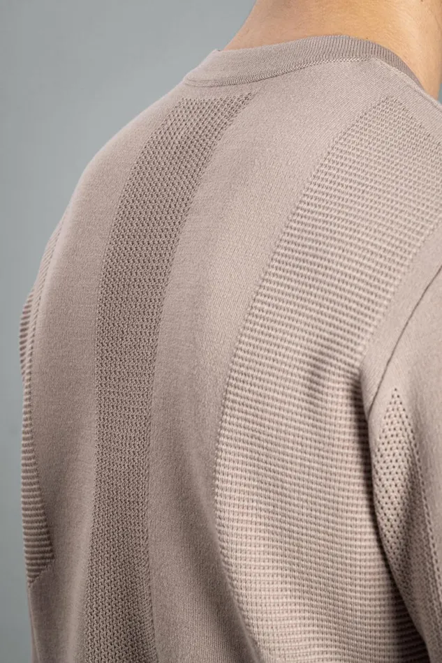 Men Norse Projects Knitwear Ribe Tech Crew Utility Khaki