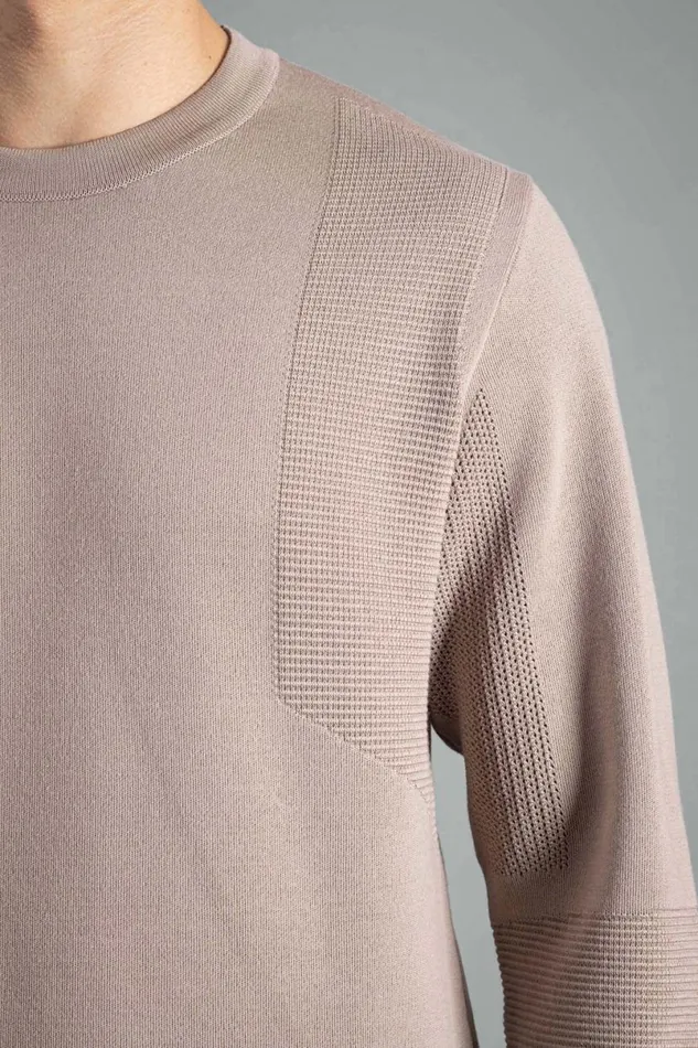 Men Norse Projects Knitwear Ribe Tech Crew Utility Khaki